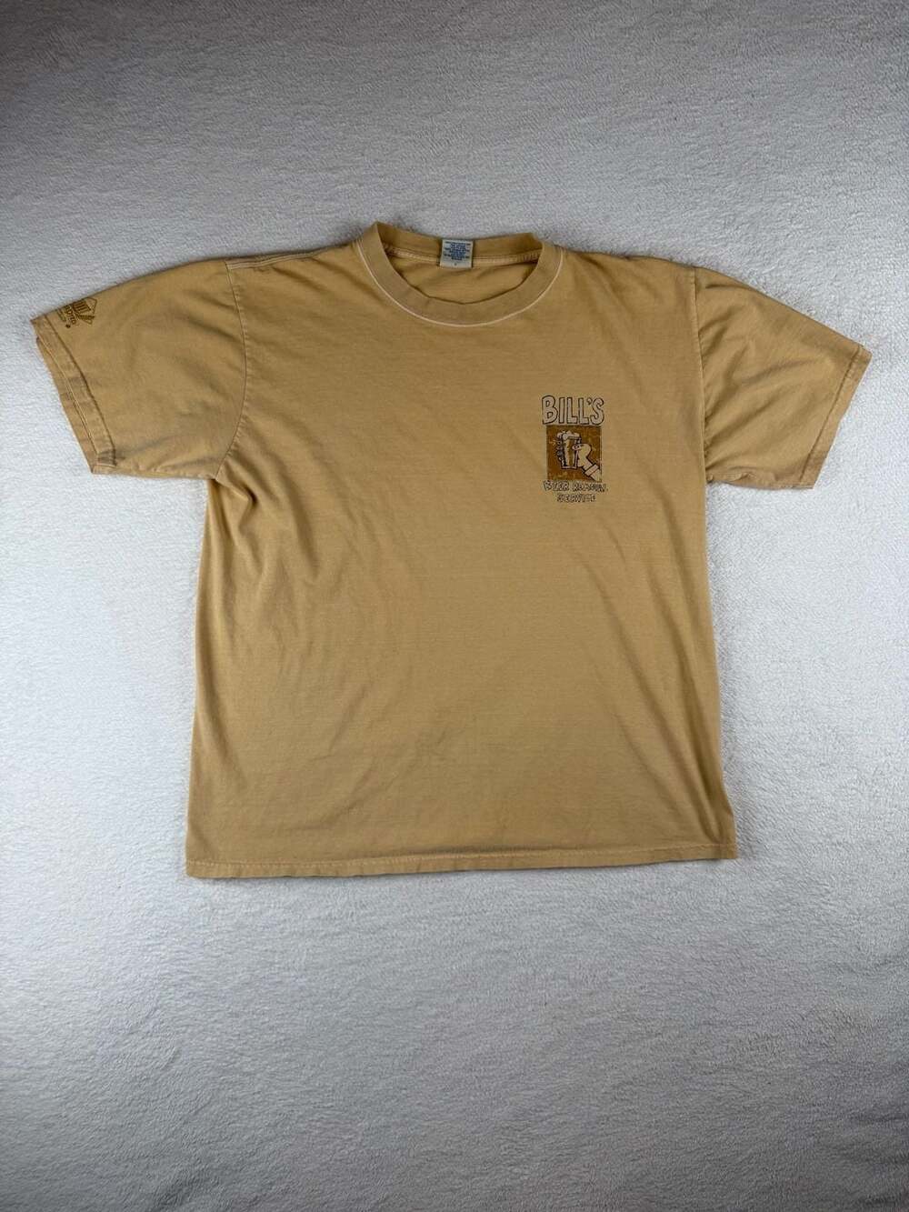 Crazy Shirts Bill's Beer Removal Service Graphic Beer Dyed T-Shirt Men’s Large